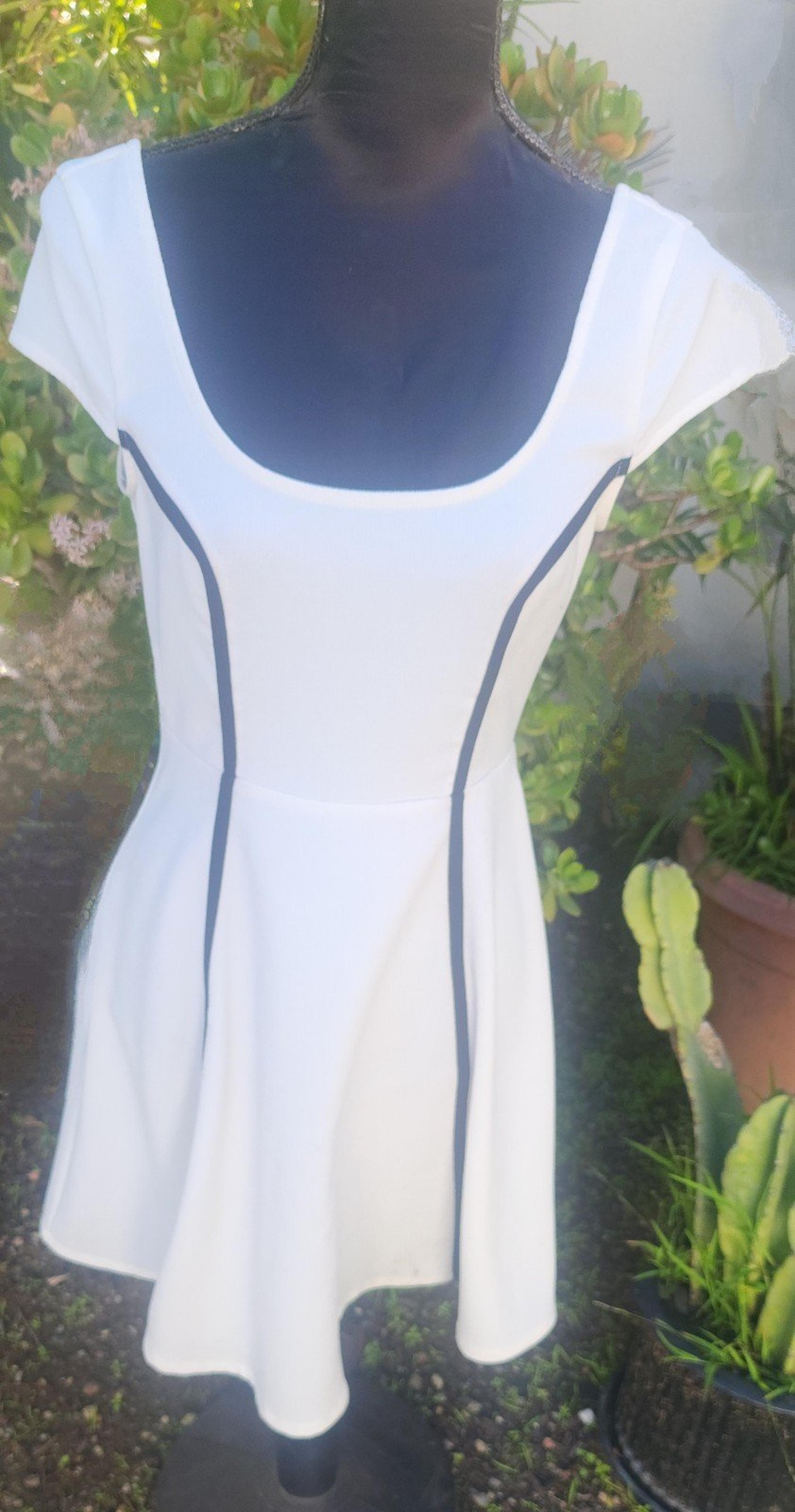 White and Black Mini Dress by MinkPink- Size Small