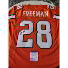 Royce Freeman Autographed/Signed Jersey PSA/DNA COA Denver Broncos
