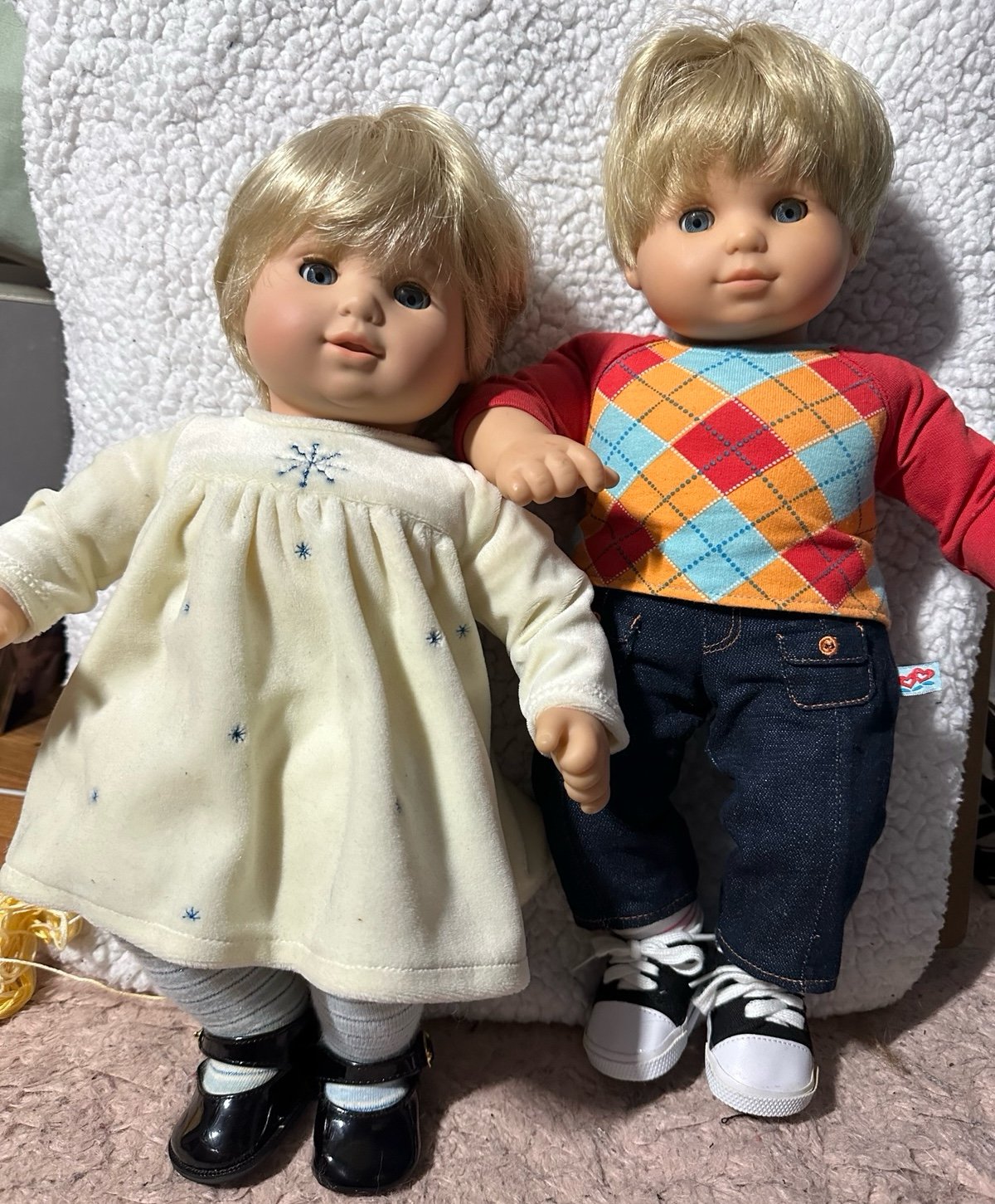 American Girl bitty baby twin doll bundle