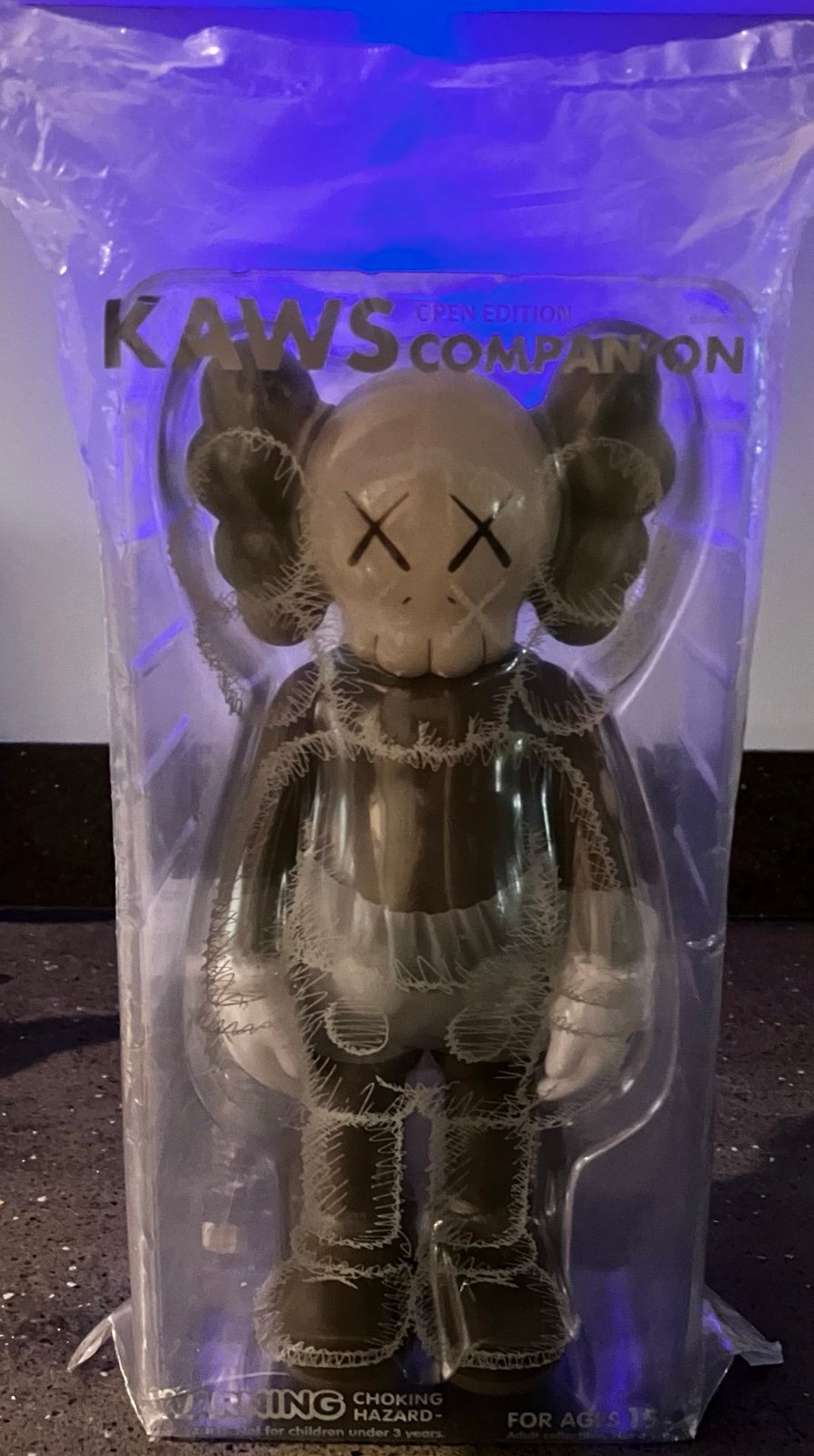 Kaws open edition companion brown