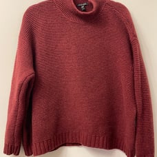 Eileen Fisher high neck cashmere wool sweater size large