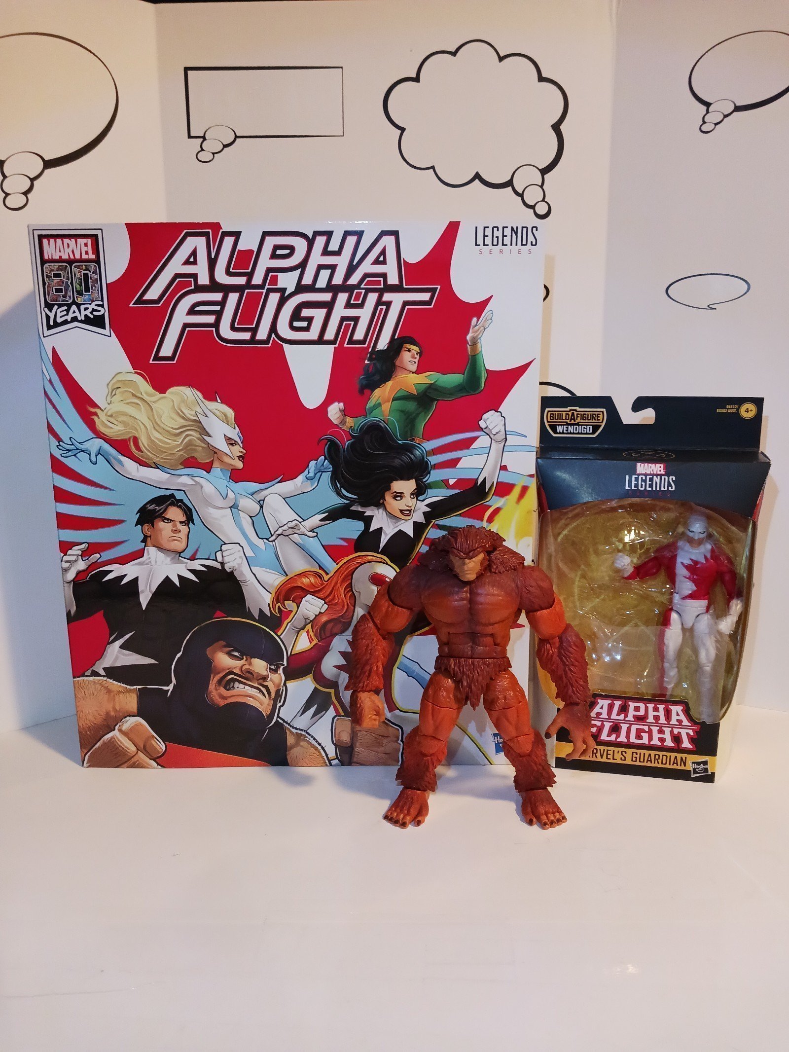 Marvel Legends ALPHA FLIGHT 6-pack, SASQUATCH BAF & GUARDIAN NO WENDIGO BAF PART