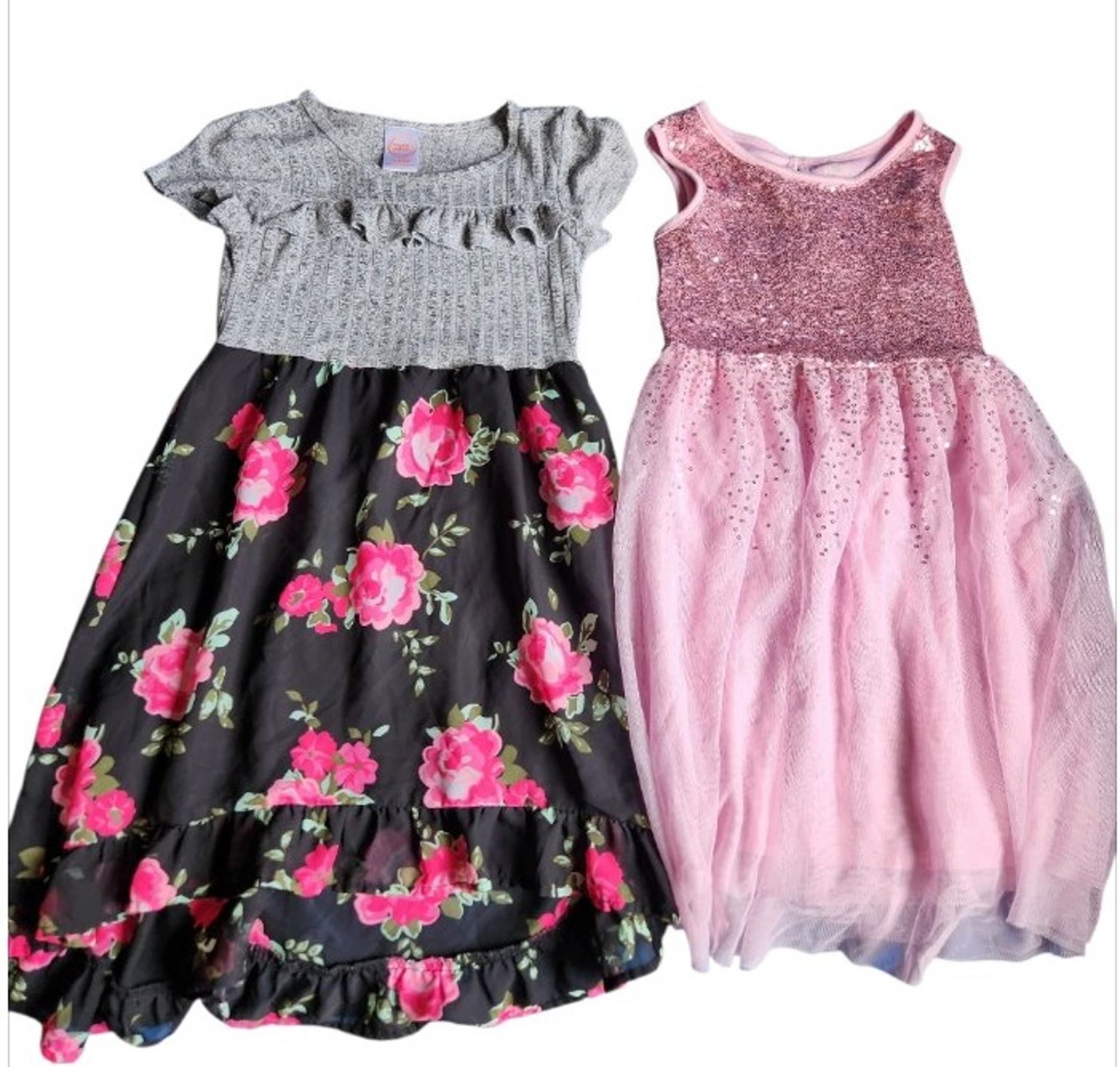 Lot Of 2 Wonder Nation Girls Beautiful Dresses Size 6/6x EUC
