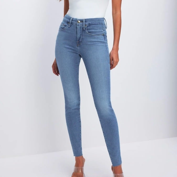 GOOD AMERICAN GOOD LEGS SKINNY JEANS BODY HUGGING BOOTY SHAPING PREPPY CHIC JEAN