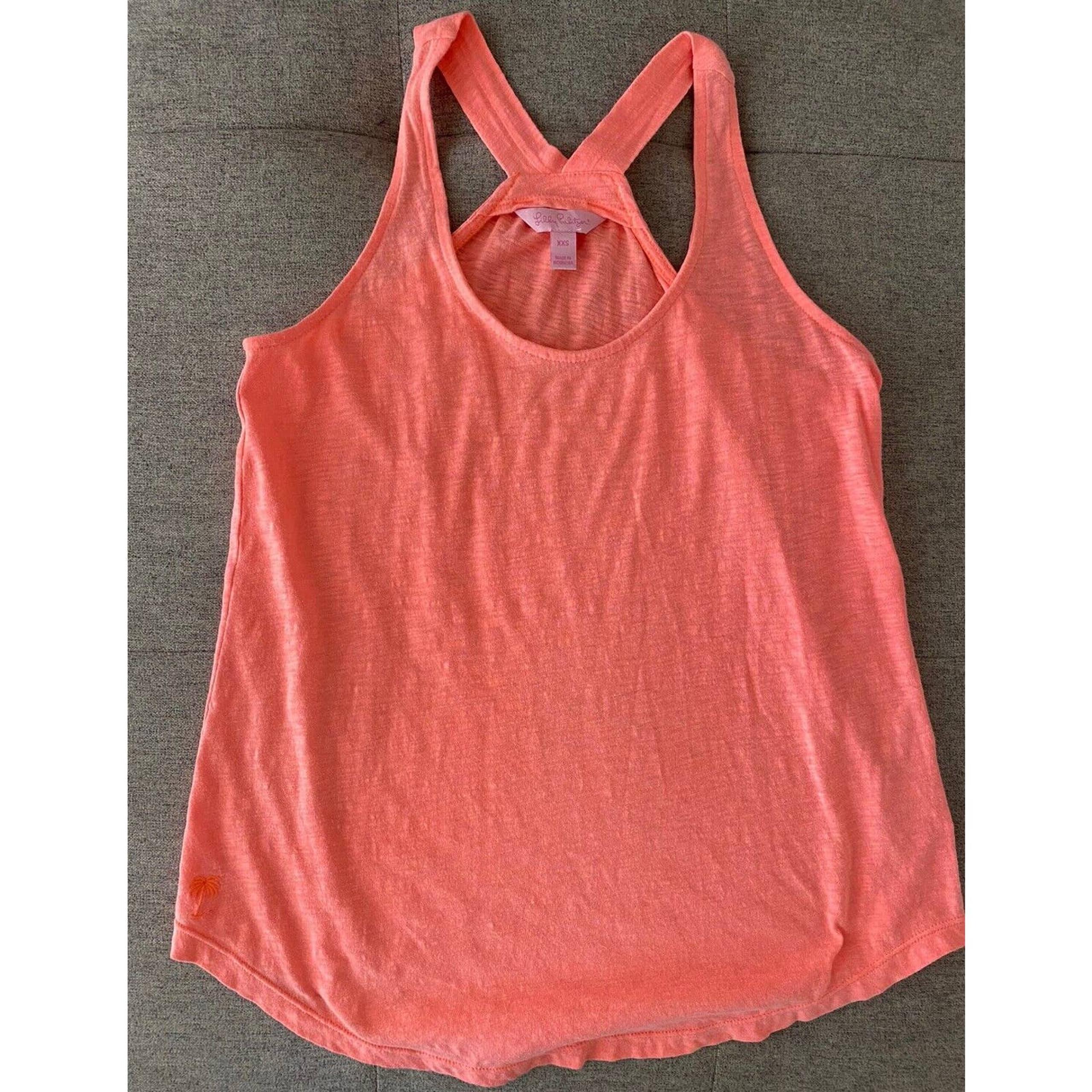 Lilly Pulitzer Athletic Tank XXS Vibrant Orange