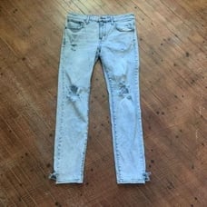 American Eagle flex acid wash distressed 34x32 skinny normcore jeans