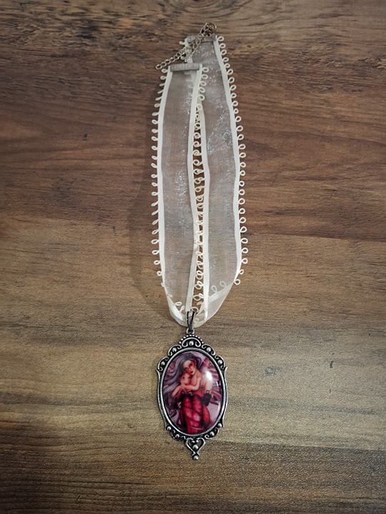 Vintage Jessica Galbreth Fairy Victorian Necklace Innocence