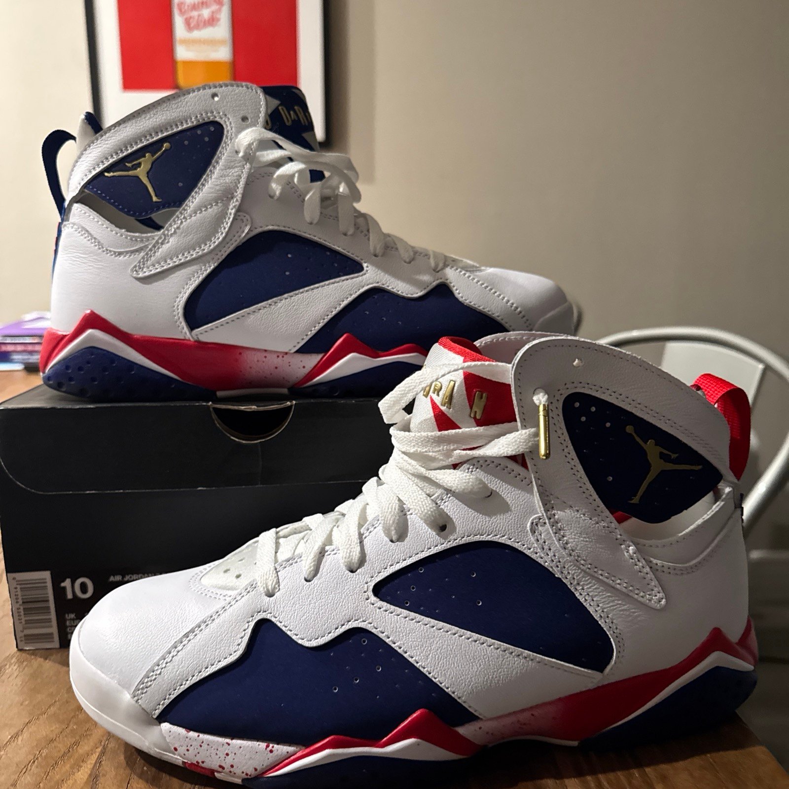 Nike Air Jordan 7 Retro Tinker Alternate 'Olympic' 2016 - 304775-123 Size 10 US