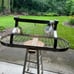 Gourmet stainless steel pot rack