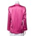 Fleur Du Mal Double-breasted Silk-satin Blazer In Bright Pink