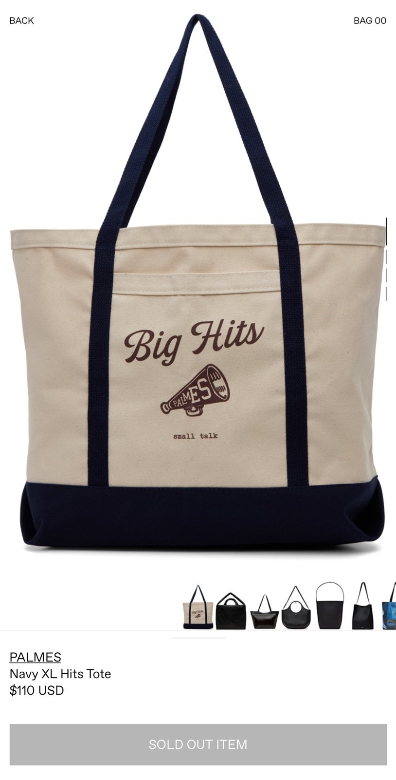 PALMES Tote Bag
