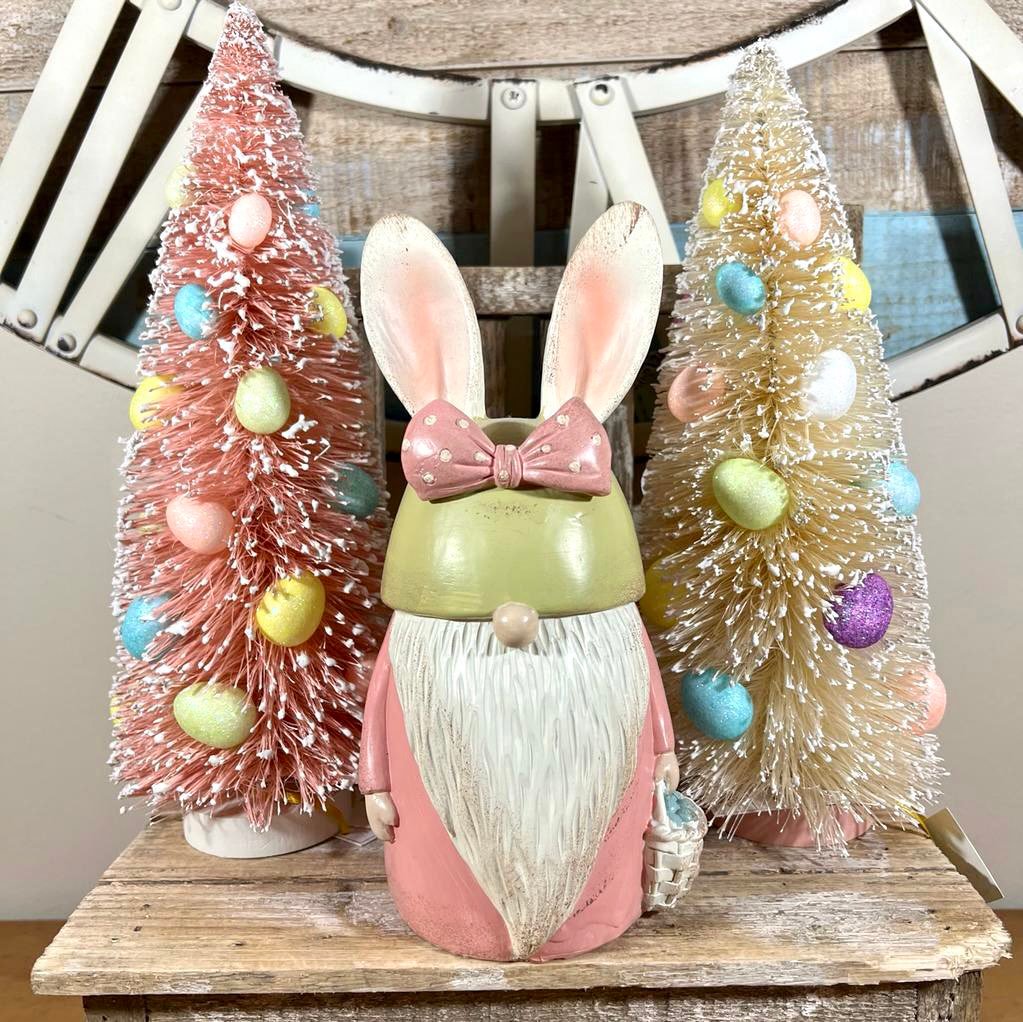 3pc Easter Bunny Gnome and trees !