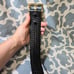 Like New Tex Shoemaker & son hand tooled black leather belt 34 Reg