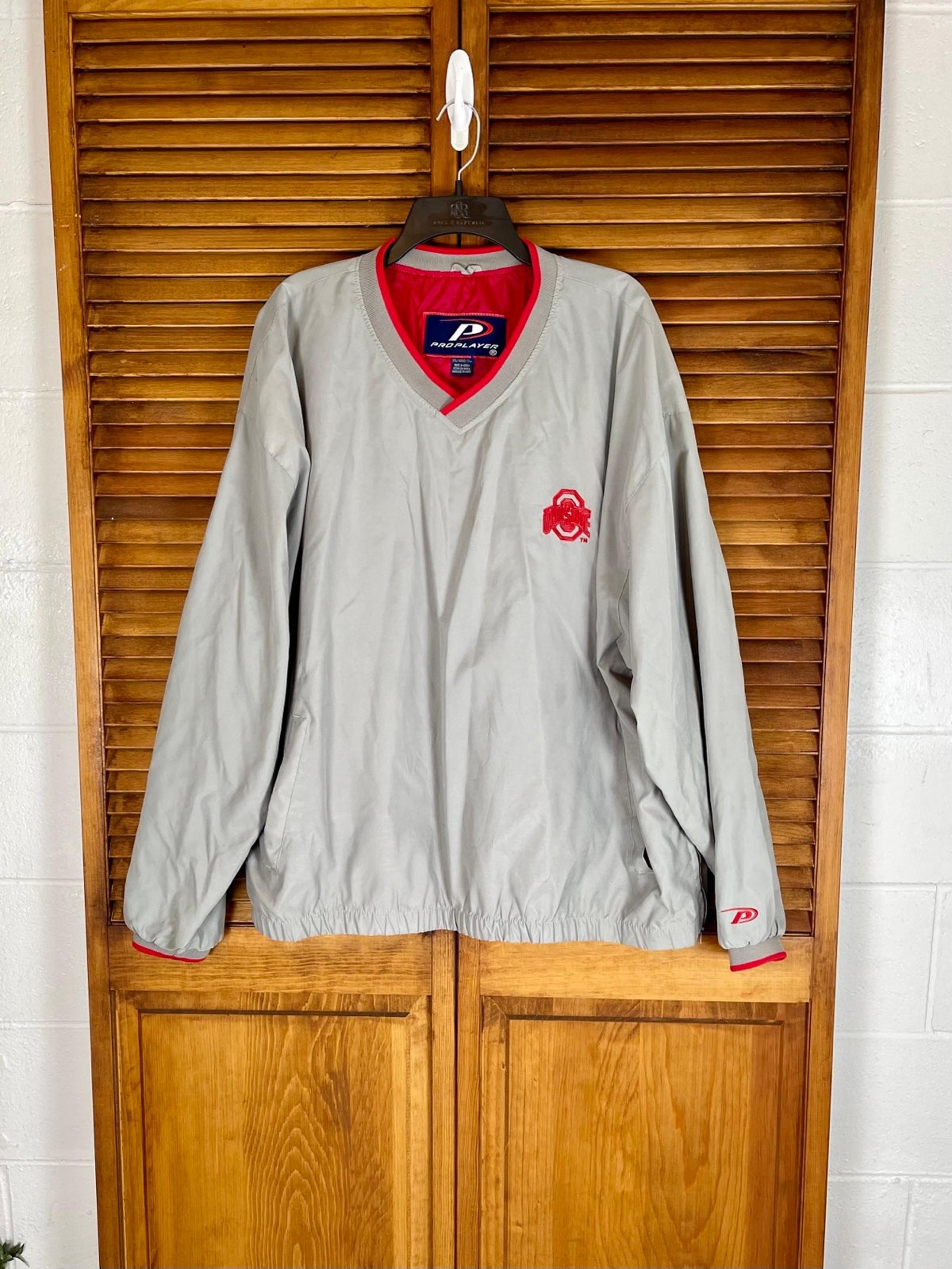 Vintage 90’s Pro player Ohio State Lined Pullover windbreaker jacket Men’s XXL