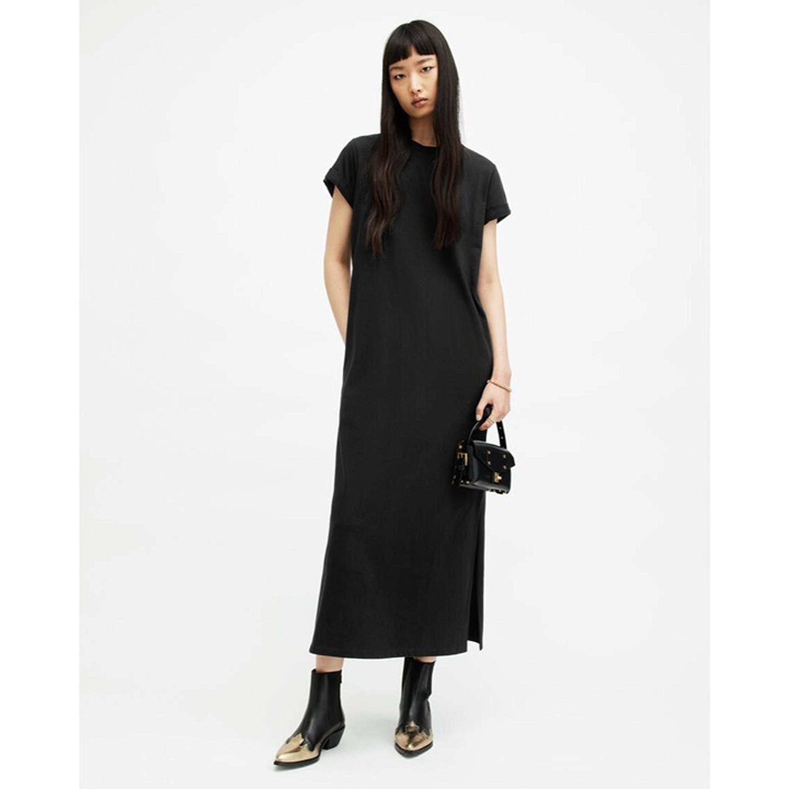 ALLSAINTS Anna Crew Neck Short Sleeve Maxi Dress SIZE US 4