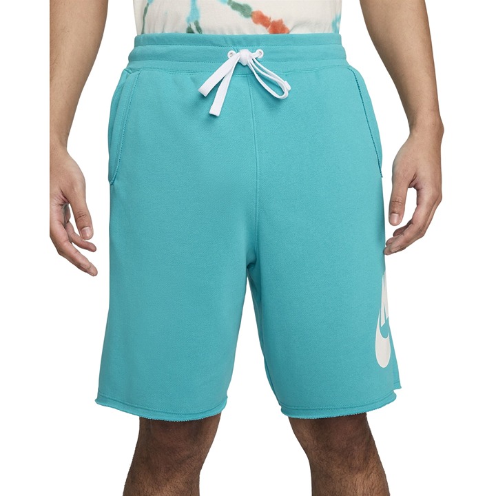 Nike Men's Sportswear Alumni French Terry Shorts Teal Blue Size L NEW WITH TAGS!