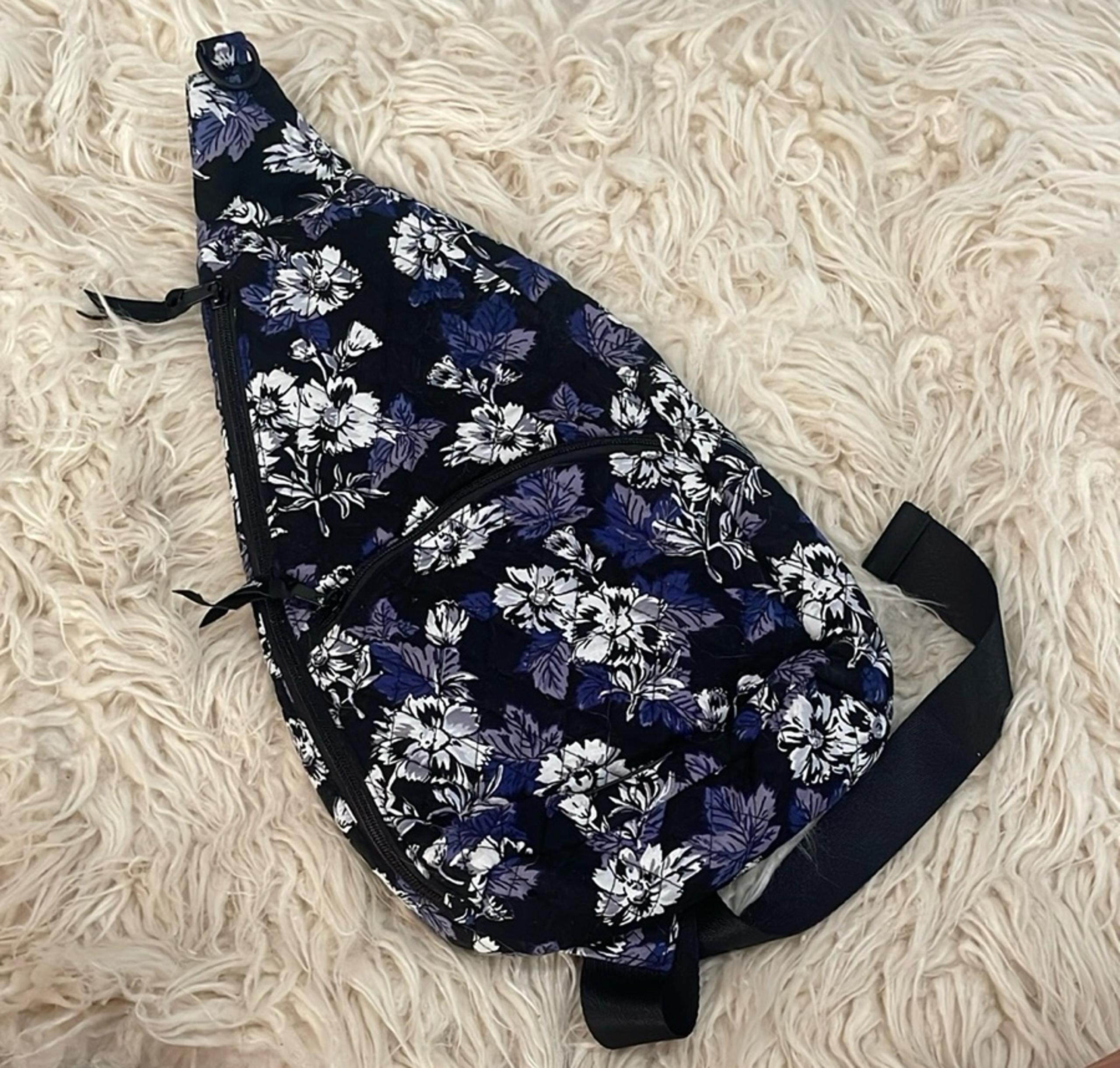 Vera Bradley Frosted Floral Essential Sling Backpack