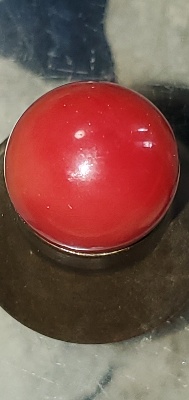 vintage red cherry bakelite billiard snooker ball