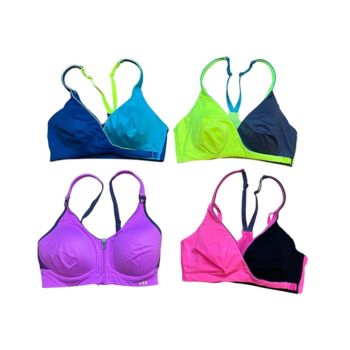 Victorias Secret Sport VSX Womens Padded Sports Bras - Vibrant Colors Size 32C