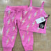 Baby girls Chaser bubblegum pink lightening bolts tank top jogger bottoms nwt