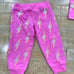Baby girls Chaser bubblegum pink lightening bolts tank top jogger bottoms nwt
