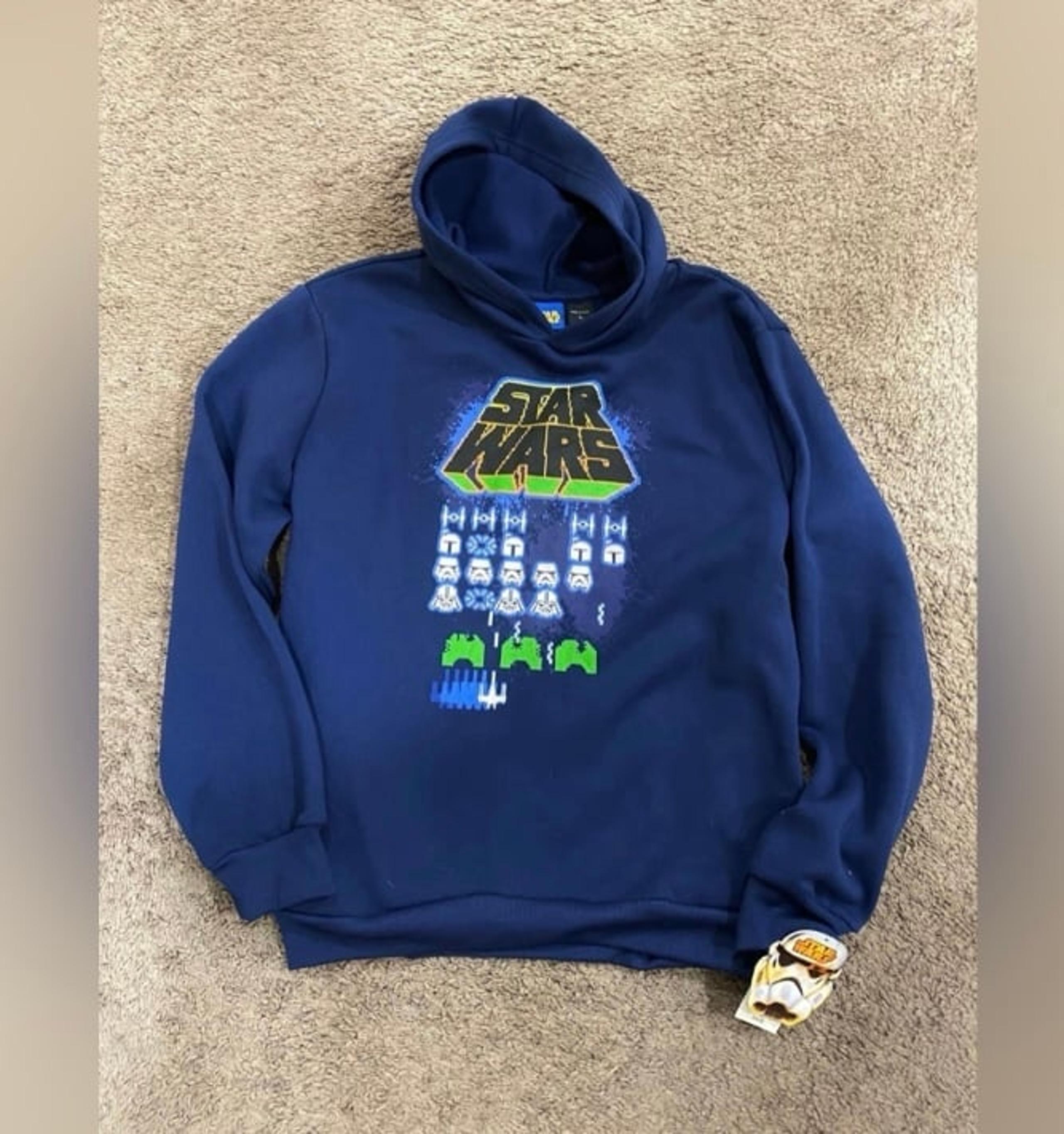 Boys Star Wars Hoodie size XL 14/16 Blue