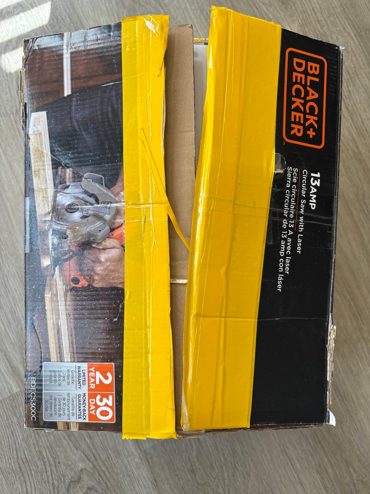 Black and Decker saw 7 1/4 blad with Dewalt blade