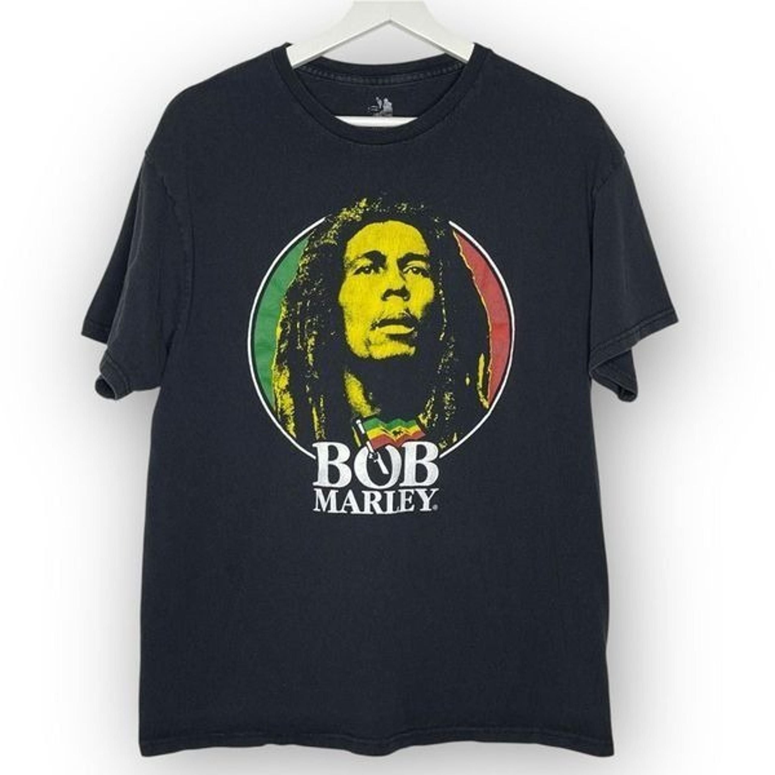 Zion Rootswear Bob Marley Tshirt Tee Portrait Face Graphic Unisex Size Large