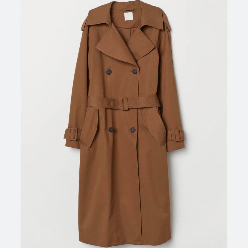 H&M classic brown trench coat