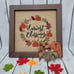 Harvet Blessings Fall Wall Decor w/ Light, Burlap w/Embroidery Gnomes Pumpkins