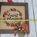 Harvet Blessings Fall Wall Decor w/ Light, Burlap w/Embroidery Gnomes Pumpkins