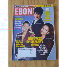 Vintage Y2K Ebony Magazine Celebrity Wives March 2000 Vol LV NO 5