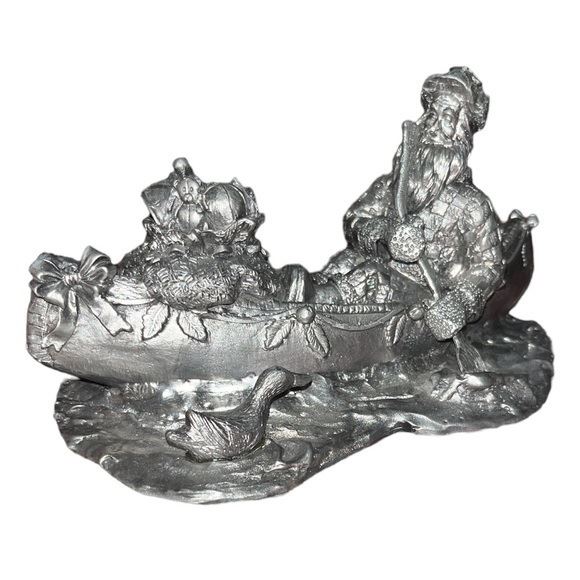 Michael Ricker Christmas Santa at Play Series SANTA CANOE 24/750