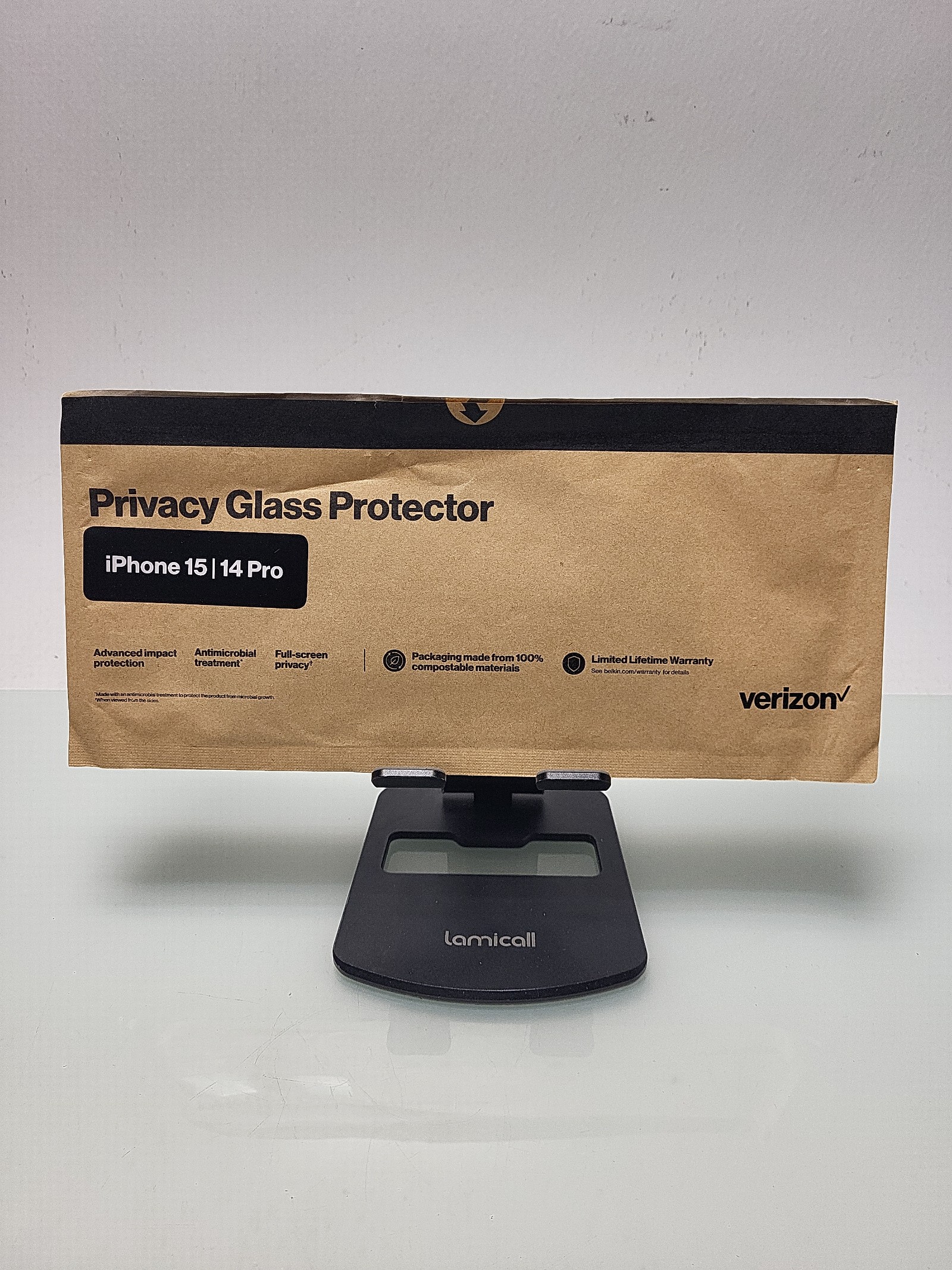 *Verizon Privacy Glass Screen Protector for iPhone 15 | 14 Pro