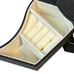 Hexagon Jewelry Box Compact Slide Outs Multi Compartment in Black