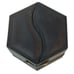 Hexagon Jewelry Box Compact Slide Outs Multi Compartment in Black