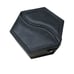 Hexagon Jewelry Box Compact Slide Outs Multi Compartment in Black