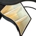 Hexagon Jewelry Box Compact Slide Outs Multi Compartment in Black