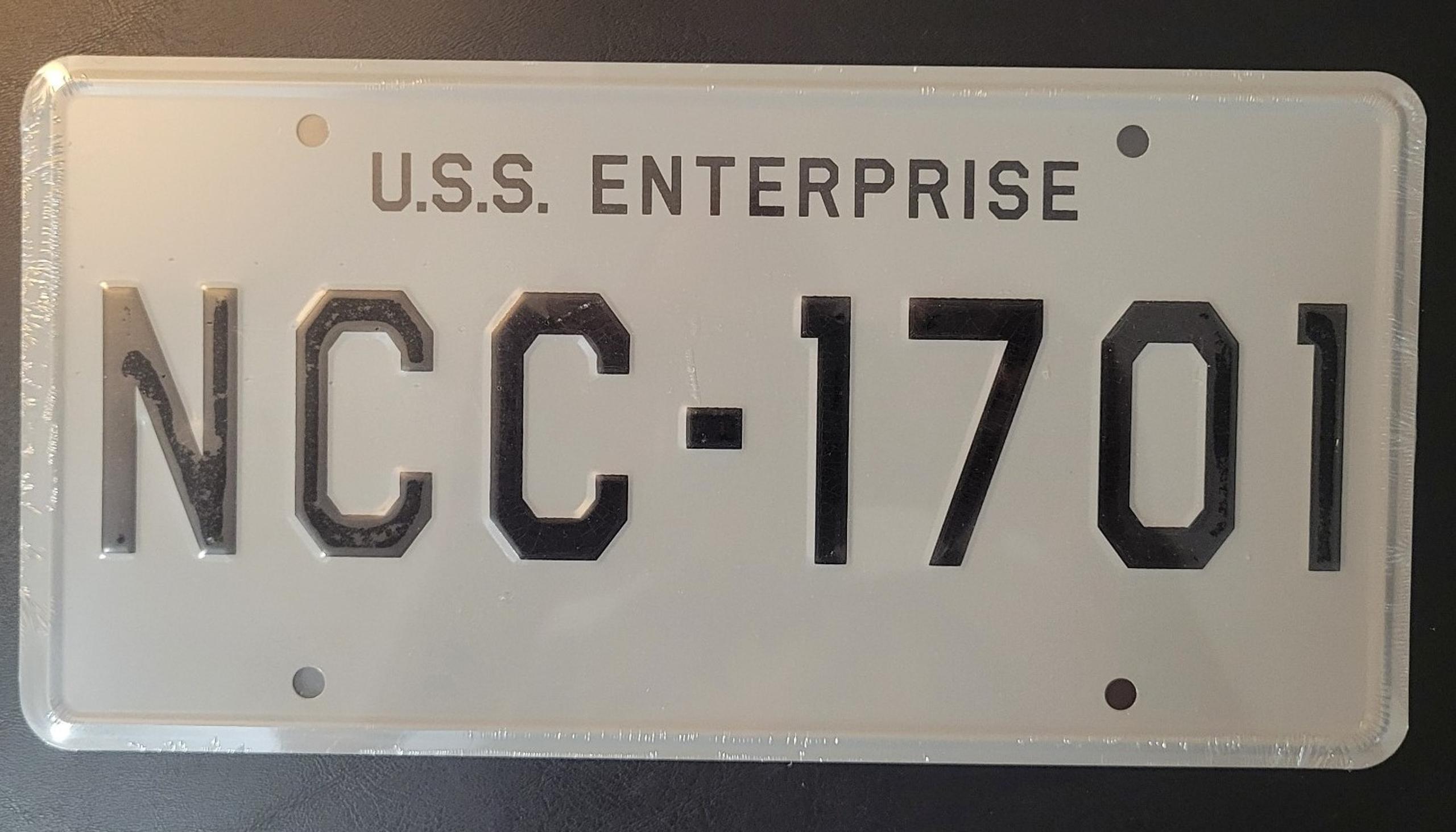 USS Enterprise vanity plate