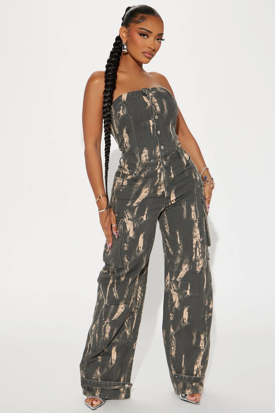 Fashion Nova Denim Jumpsuit BRAND NEW!