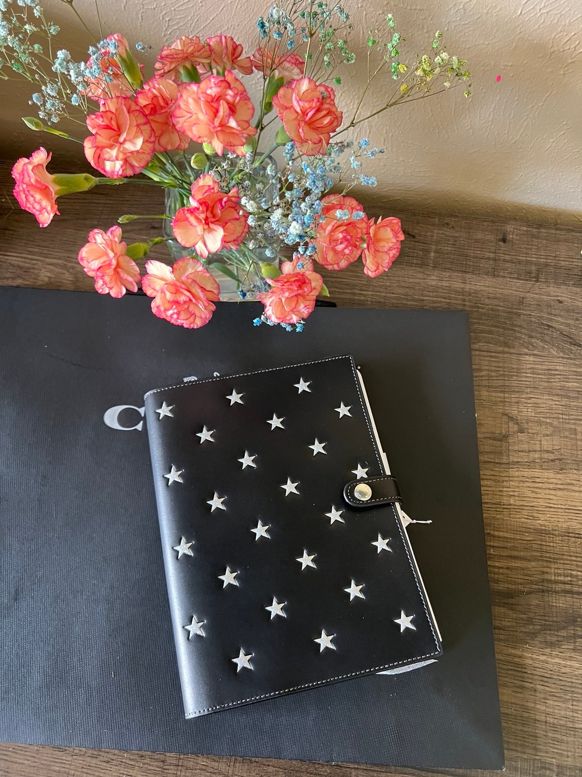 Coach Notebook With Star Print