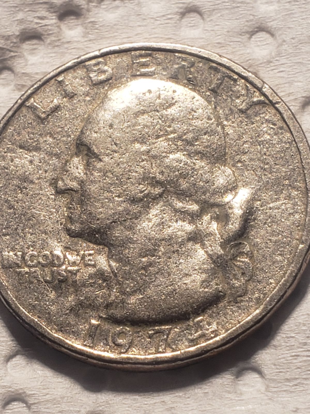 1974 quater no mint