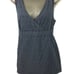 Vintage Tommy Hilfiger Navy Eyelet V Neck Belted Top Size Large