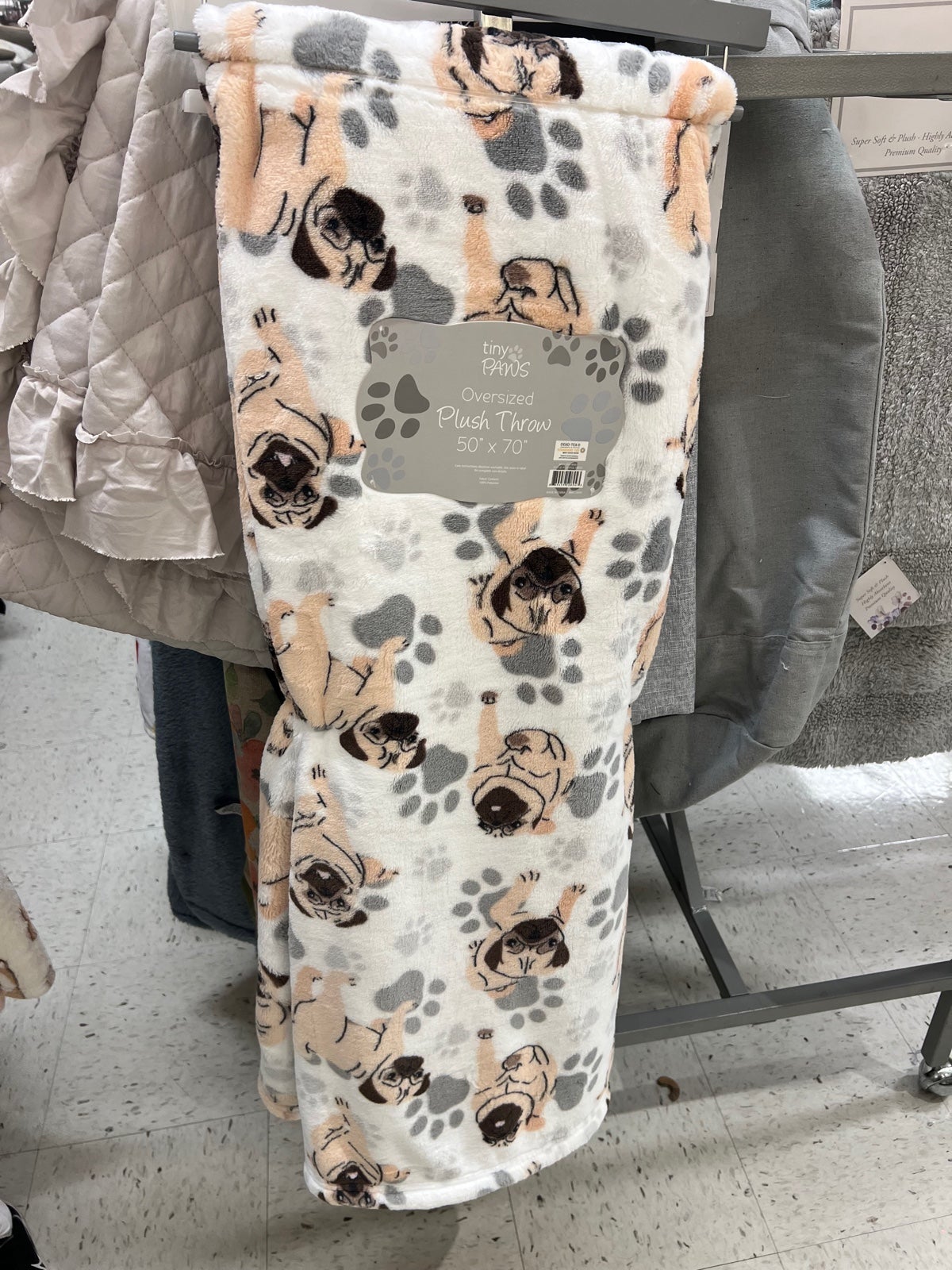 Adorable Pugs Oversized Plush Throw Blanket