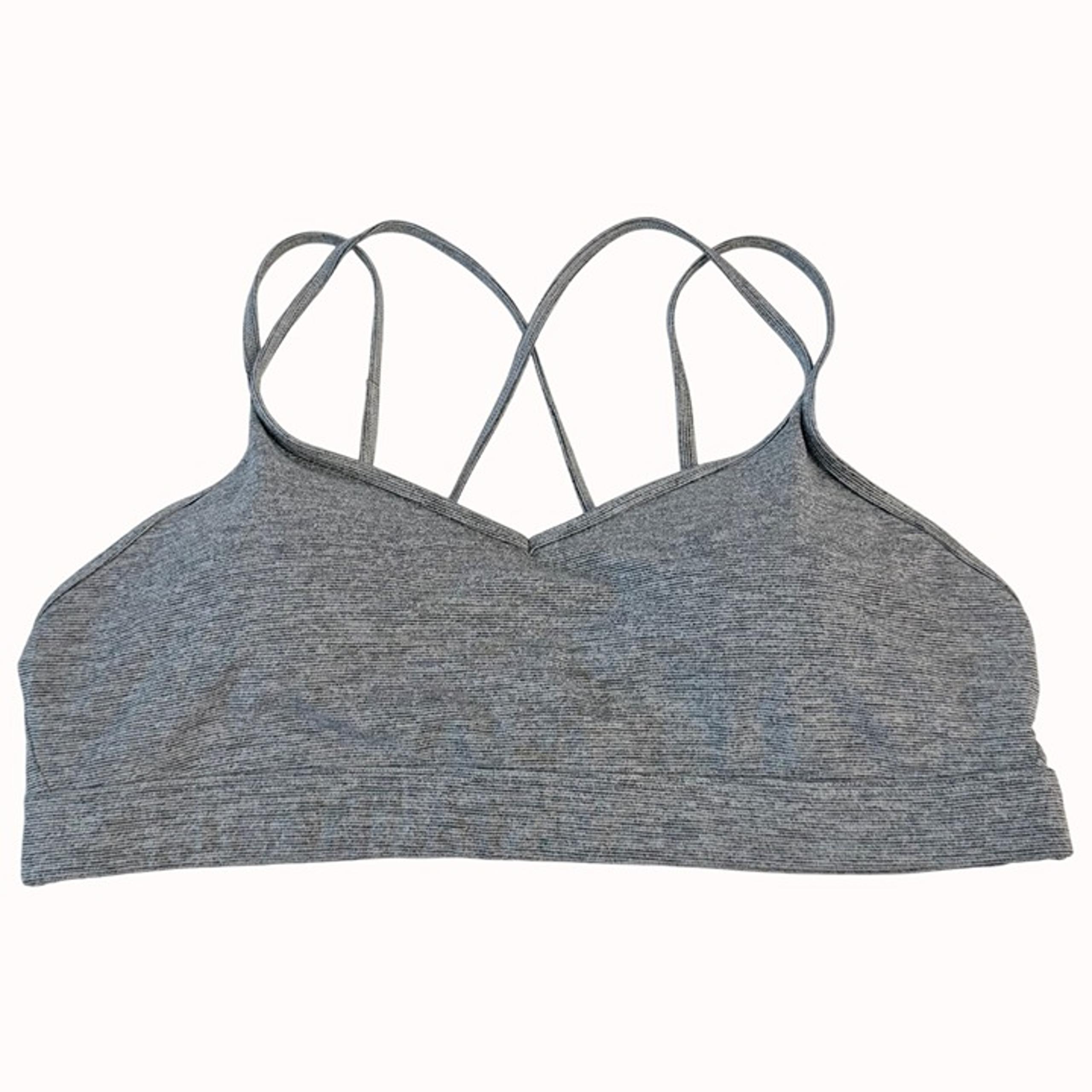 Sports Bra Size XL Active Go Dry Heather Gray Strappy Casual Workout - Old Navy