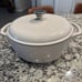 Lodge 6qt round enamel cast iron Dutch oven