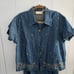 J.A. Studio Vintage Two Piece Denim Dress and Button Down Shirt Set size Large