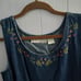 J.A. Studio Vintage Two Piece Denim Dress and Button Down Shirt Set size Large