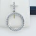 925 Sterling Silver Cubic Zirconia Initial Pendant, UU1P6A6181