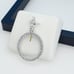 925 Sterling Silver Cubic Zirconia Initial Pendant, UU1P6A6181